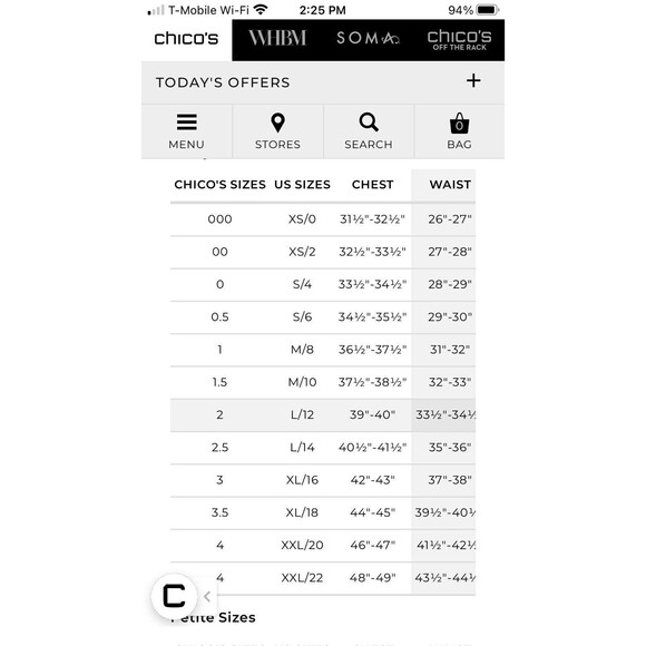 Chicos Travelers Tunic Top Slinky Knit Women’s Size L or 2 Brown Printed - Picture 11 of 11